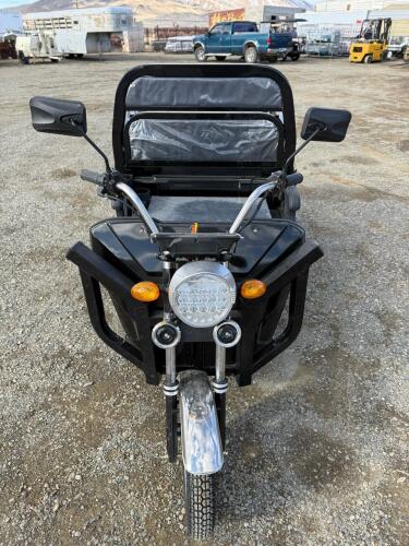 Turquoise Electric Cargo Tricycle Manual Hydraulic Dump Bed, ***Assembly Required*** - 6
