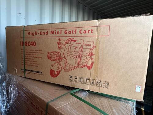 IRGC40 Mini Golf Cart in Original Packaging - Purple ***Assembly Required*** - 8