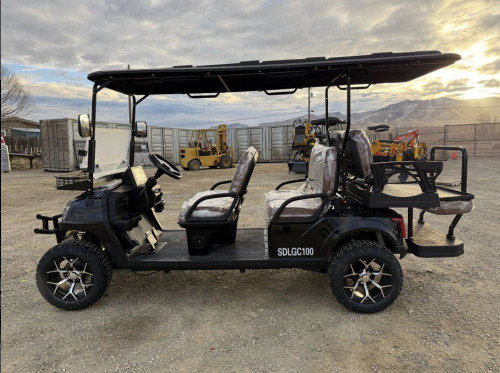 NEW SDLANCH Electric Golf Carts 6 Seats - Black ***Assembly Required***