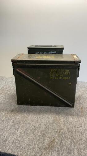 Two Empty ammo cases
