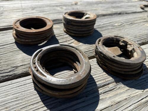 Incredible Lot of 30+ Horseshoes - Steel & Aluminum, Various sizes - 3