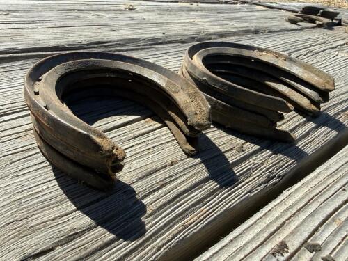 Incredible Lot of 30+ Horseshoes - Steel & Aluminum, Various sizes - 9