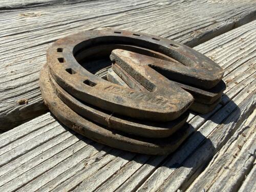 Incredible Lot of 30+ Horseshoes - Steel & Aluminum, Various sizes - 10