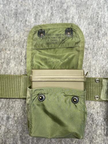 U.S. ALICE Field Belt Set w/ C.R. Daniels Pouches, Knife, Canteen, First Aid Kit, Rifle Sock - 7