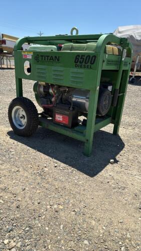 Titan 6500 diesel generator- Runs Well! - 3