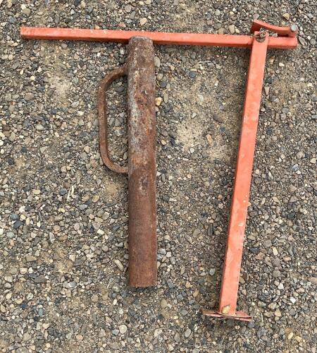 T-post removal and fence post pounder