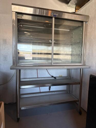 Delfield 384-P Commercial Refrigerated Display Cabinet with Stainless Steel Stand