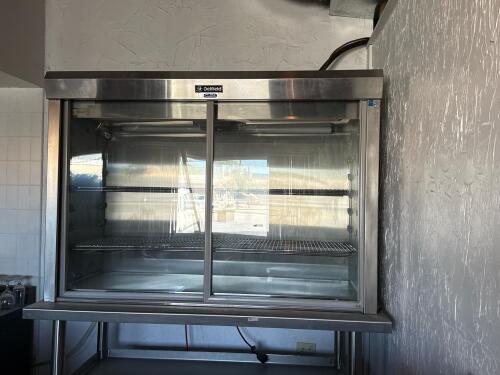 Delfield 384-P Commercial Refrigerated Display Cabinet with Stainless Steel Stand - 2