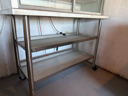 Delfield 384-P Commercial Refrigerated Display Cabinet with Stainless Steel Stand - 3