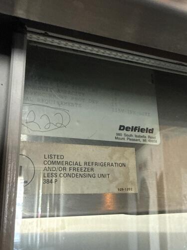 Delfield 384-P Commercial Refrigerated Display Cabinet with Stainless Steel Stand - 7