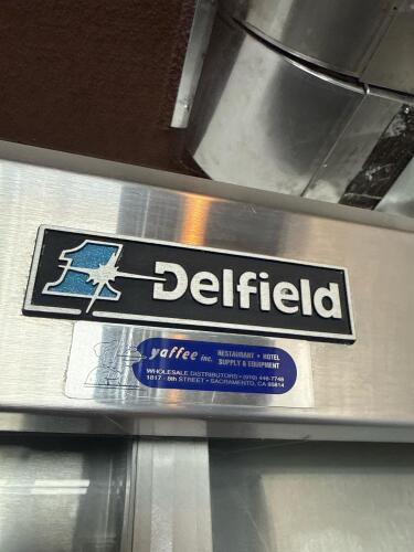 Delfield 384-P Commercial Refrigerated Display Cabinet with Stainless Steel Stand - 8