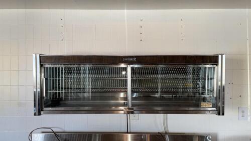 Delfield Wall-Mount Refrigerator, 60" Sliding Glass Doors, 4 Shelves, 115V