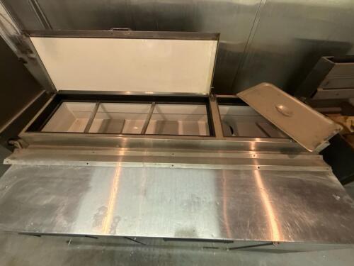 Superior 2 Door Stainless Steel Sandwich/Salad Prep Table - 3