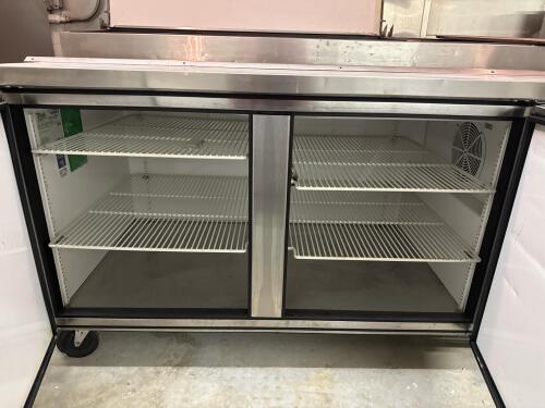 Superior 2 Door Stainless Steel Sandwich/Salad Prep Table - 4