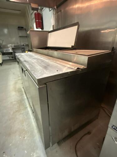 Superior 2 Door Stainless Steel Sandwich/Salad Prep Table - 5