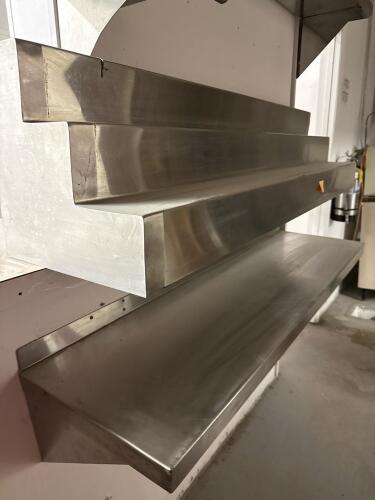 3 Commercial Stainless Steel Shelves - 5
