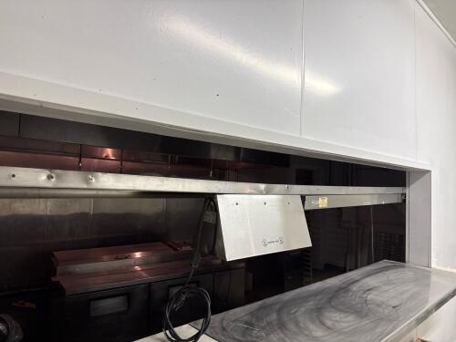 Stainless Steel Shelf with Merco Electric Strip Food Warmer, Stainless, Pass-Through Mount - 6
