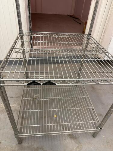 Chrome 5-Shelf Wire Rack with Basket - 4