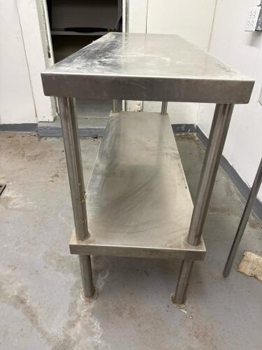 54&rdquo;x18&rdquo; Stainless Steel Work Table with Undershelf - 3