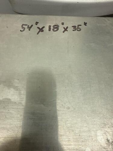 54&rdquo;x18&rdquo; Stainless Steel Work Table with Undershelf - 4