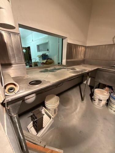 Knight Pass-Through Dishwasher with Stainless Steel Sink & Prep Table Set - 3
