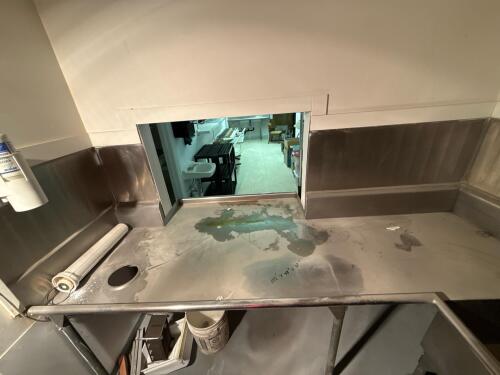 Knight Pass-Through Dishwasher with Stainless Steel Sink & Prep Table Set - 5