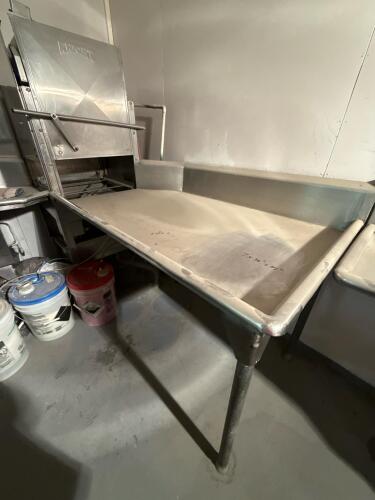 Knight Pass-Through Dishwasher with Stainless Steel Sink & Prep Table Set - 11