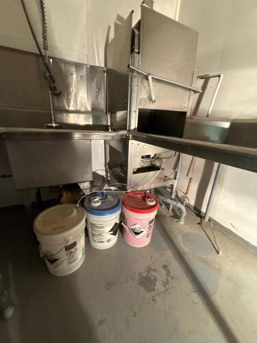 Knight Pass-Through Dishwasher with Stainless Steel Sink & Prep Table Set - 13