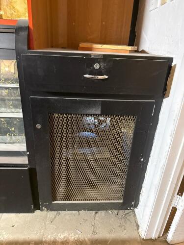 Commercial Back Bar with 5 Door Cooler and Display Shelving - 8