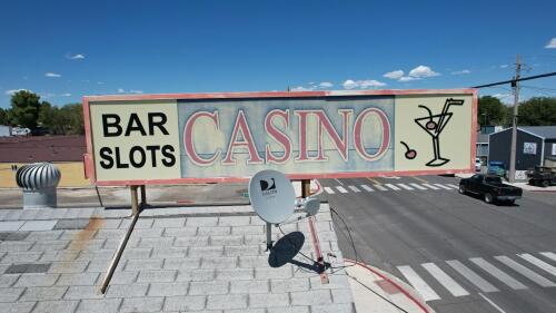 Large Rooftop Illuminated Casino Bar Slots Sign - 2