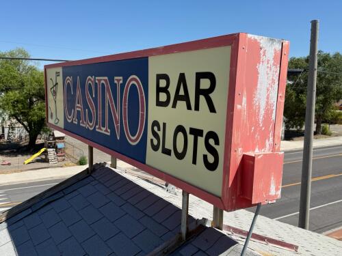 Large Rooftop Illuminated Casino Bar Slots Sign - 3