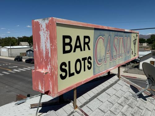 Large Rooftop Illuminated Casino Bar Slots Sign - 5