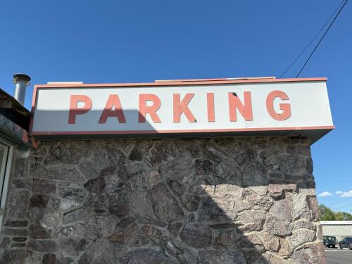Commercial "Restaurant / Cocktails / Parking" Illuminated Channel Sign - Approx. 45' Long - 2