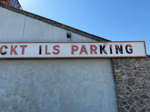 Commercial "Restaurant / Cocktails / Parking" Illuminated Channel Sign - Approx. 45' Long - 6