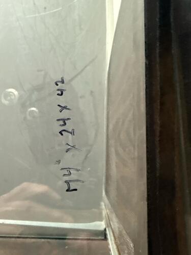 Glass Display Case with Woodgrain Laminate Finish - 5
