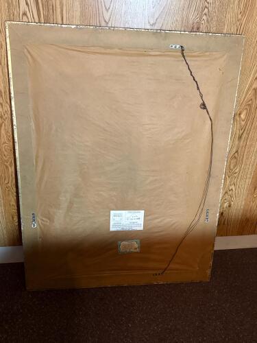 Wilshire Accessories Ornate Wall Mirror, 46"x36", Green and Gold Frame, Made in USA - 3