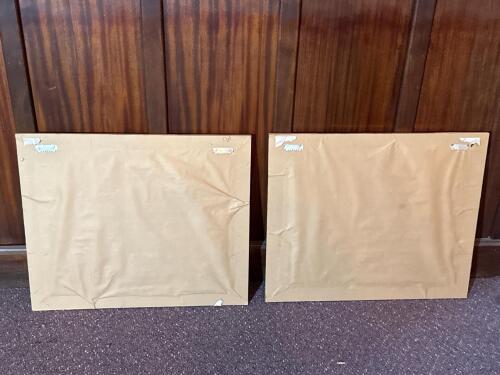 Pair of Framed Southwestern Pueblo and Quilt Art Prints, Ornate Gold Frames, 23x20&rdquo; - 4