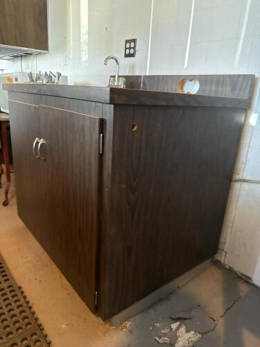 Compact Kitchen Sink Cabinet Unit with Stainless Steel Sink and Faucet - 3