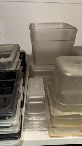 Assorted Commercial Food Storage Containers and Lids - 3