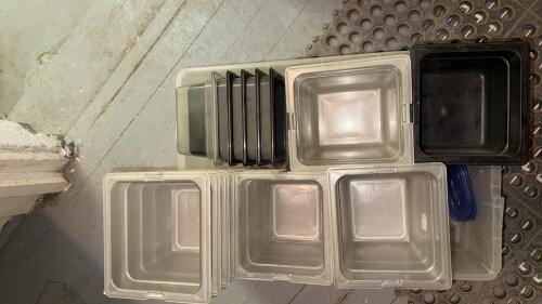 Assorted Commercial Food Storage Containers and Lids - 4