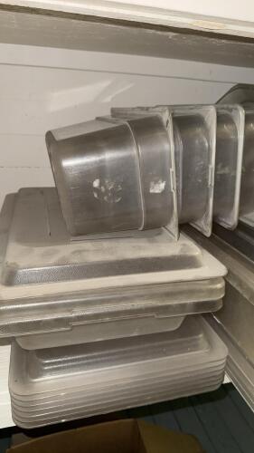 Commercial Polycarbonate Food Storage Pans & Lids Set, Multiple Sizes, Stackable, 10+ Pieces - 4