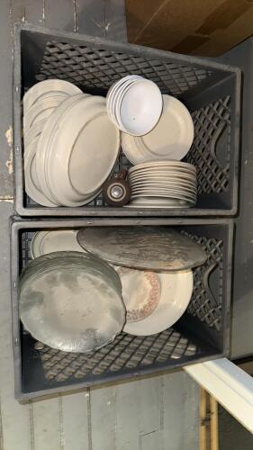 Vintage Assorted Dinnerware Set &ndash; 25+ Pieces, Plates, Bowls, Platter, Mug, Pressed Glass