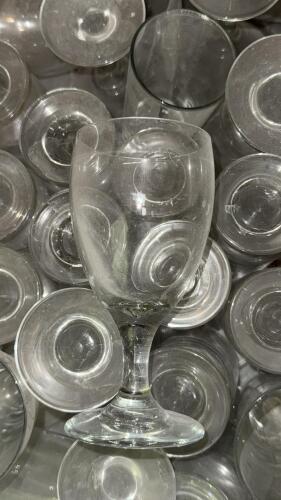 Lot of Clear Mixed Stemmed Glasses (Bar/Restaurant) 8&ndash;14oz in Plastic Tote - 3