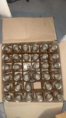 Bulk Lot of 59 Clear 8 oz Bar Glasses, Rocks/Juice Tumblers - 5