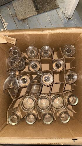 Assorted Set of Drinking Glasses &ndash; 9 Stemmed Goblets & 3 Pint Glasses, Clear Glass