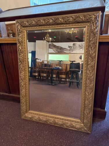 Large Ornate Gold Frame Victorian-Style Wall Mirror