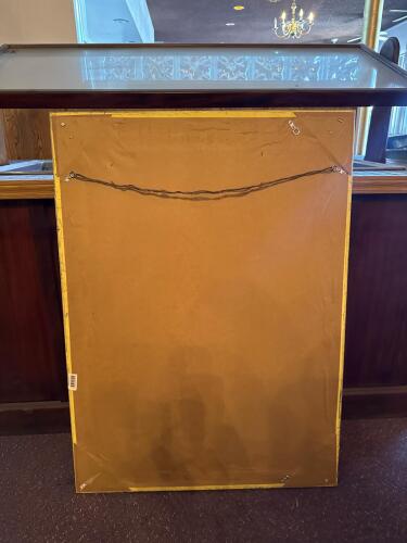 Large Ornate Gold Frame Victorian-Style Wall Mirror - 3