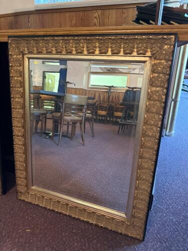 Pair of Ornate Gold-Framed Wall Mirrors - 2