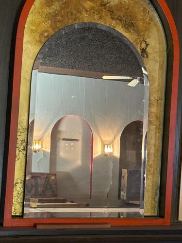 Arched Frameless Wall Mirrors, Set of 2, 36"x24" - 4