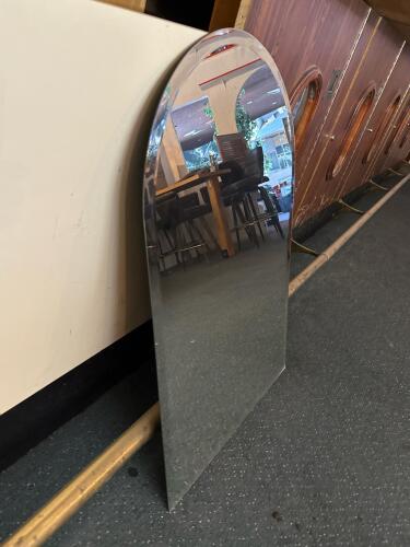 Arched Frameless Wall Mirrors, Set of 2, 36"x24" - 5